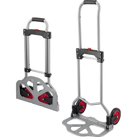 [GEBRAUCHT] B-Ware Toolcraft Sackkarre Handwagen Transportwagen 60kg Traglast PP 940mm silber-grau