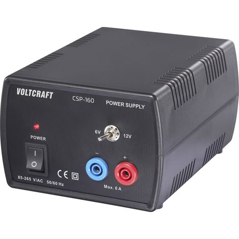 Alimentation de laboratoire réglable VOLTCRAFT CSP-160 6, 12 V/DC, V/DC (max.) 6 A (max.) 72 W Nbr.