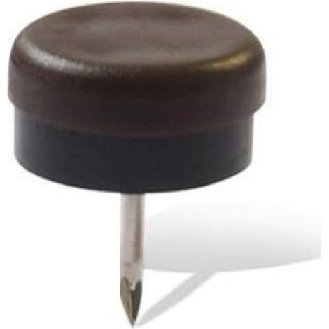 HOME SYSTEM - SCIVOLI IN PLASTICA E GOMMA TONDI CON CHIODO 30 MM 8 PZ