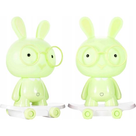 Lampada notturna a LED per la cameretta dei bambini, con coniglietto e luci LED regolabili. (1/5)