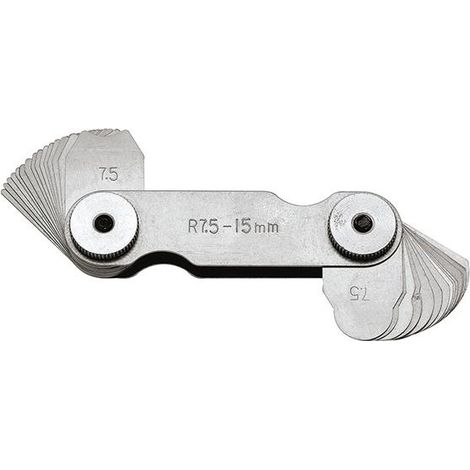 Radienschablone 17 Blatt 1,0-7,0mm FORMAT