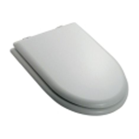 Sedile copri WC/Copriwater quadro in MDF bianco