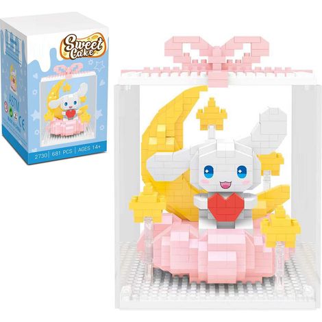 Puzzle de construction en blocs de petite taille 2730 pièces, jeu de briques cartoon à assembler pour enfants et adolescents