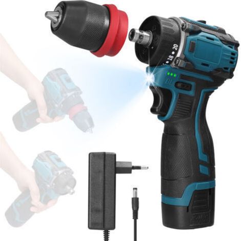 Perceuse Visseuse sans Fil, 18V 20Nm,1300mAh Battery,20+1 Réglages de Couple , pour Bricolage (1/5)