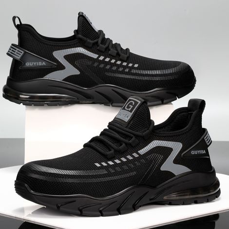 Men's steel-toe safety shoes, lightweight, work, industrial construction, fashionable, wear-resistant - 45