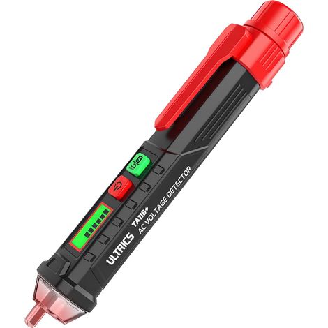 Berührungsloser Spannungsdetektor, Spannungsprüfer mit einstellbarer Empfindlichkeit 12 V – 1000 V, elektrischer Teststift mit Taschenlampe, Elektriker-Alarmsummer, Haltepunkt