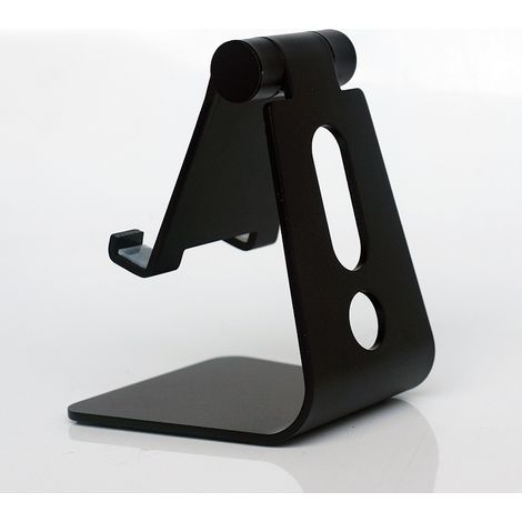 Supporto per telefono regolabile per iPhone e Android, semplice, doppio, nero (1/5)