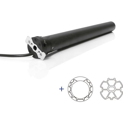 Kabelgebundener AvosDim-Rollladenmotor 10 Nm ø45 + ZF64-Röhrenanpassungen