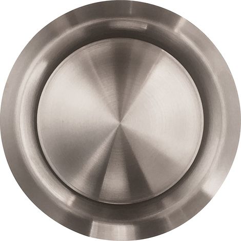 Bouche réglable extraction ou insufflation sans manchette - Inox brossé Ø160