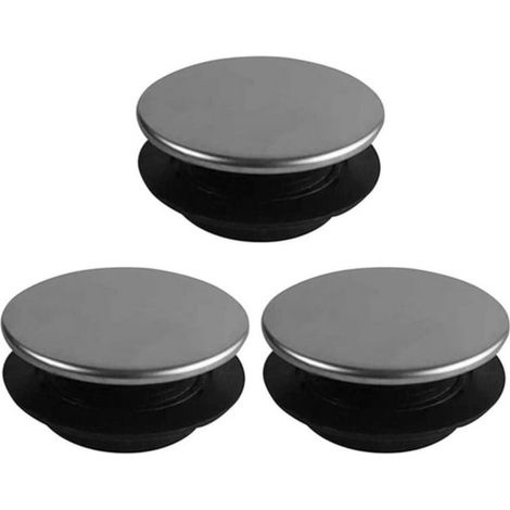 Lot de 3 cache-trous d'évier en acier inoxydable pour robinet de cuisine (1/5)