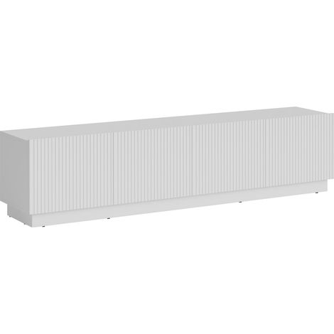 Mueble TV Lingua I, Blanco, Número de puertas: 0, Número de cajones: 0, 200x48x42cm