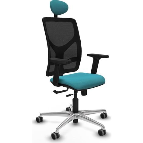Chaise piqueras y crespo Motilla noir roulettes confort mousse (1/2)