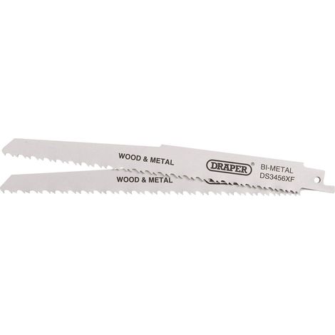 Bi-metal Reciprocating Saw Blades for Multi-Purpose Cutting, 200mm, 6-12tpi (Pack of 2) (43065) (1/3)