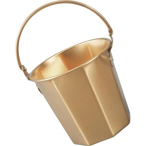 Seau Multifonction en Acier Inoxydable 1,1l Poignée Robuste Facile à Porter pour Eau et Lait en Pâturage (1/5)