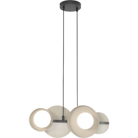 Lampada sospensione geometrica beige/nera 4xG9 Emibig (1/5)