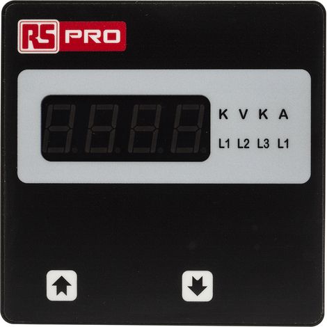 Ampèremètre numérique V c.a. RS PRO, 92mm x 92mm ( Prix pour 1 ) (1/3)