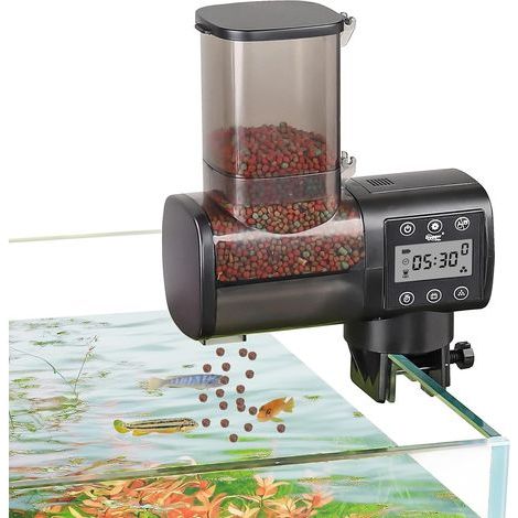 Automatic Fish Feeder, 500ml Capacity, LCD Controller, 6 Daily Programs, Koi Aquarium (1/5)