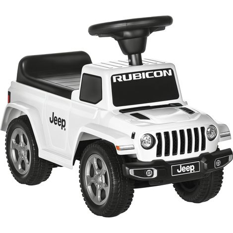 AIYAPLAY Kinder-Elektroauto, Jeep (lizenziert), 18–36 Monate, mit Aufbewahrungsbox – 63,5 x 29 x 42 cm, Weiß (1/5)