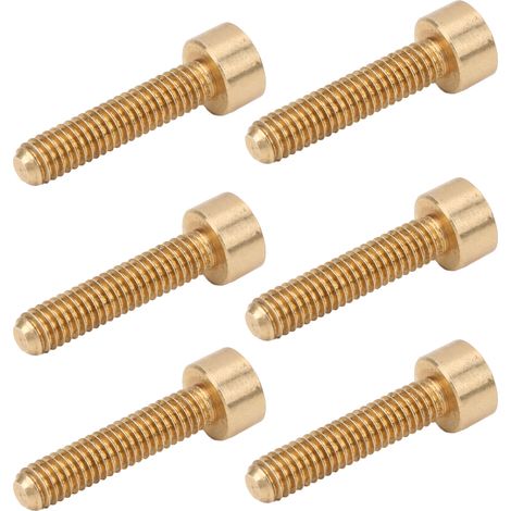 50 pièces vis à tête hexagonale creuse M4x18 en cuivre, fournitures pour bricolage et fixation industrielle (1/5)