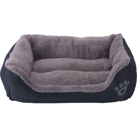 Tapis pour chien 54x42cm – Coussin imperméable en tissu Oxford – Confort optimal pour animaux jusqu'à 10kg – Noir (1/5)