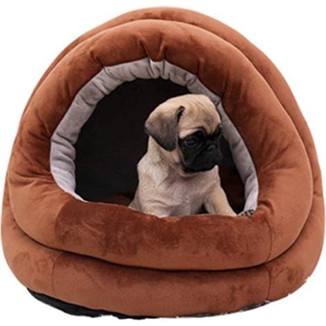 Panier épais et moelleux pour animaux de compagnie, tapis de couchage doux pour niche, espace de couchage confortable pour l'hiv (1/5)