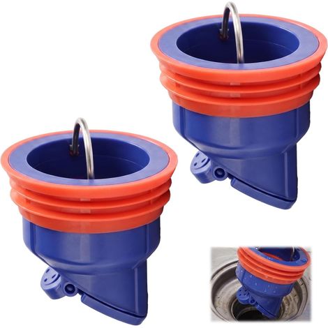 2 Pièces Clapets Anti Mauvaise Odeur pour Douche, Clapet Anti Odeur Douche, Antis Odeurs Drain de Sol Douche, Protection Contre et Reflux, Siphon de Sol en Silicone pour Salle de Bain sans Fuites (1/5)