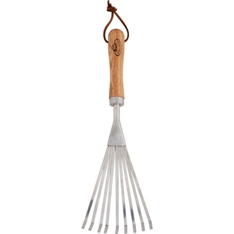 Esschert Design Hand-Rechen - Edelstahl & Eschenholz (1/2)