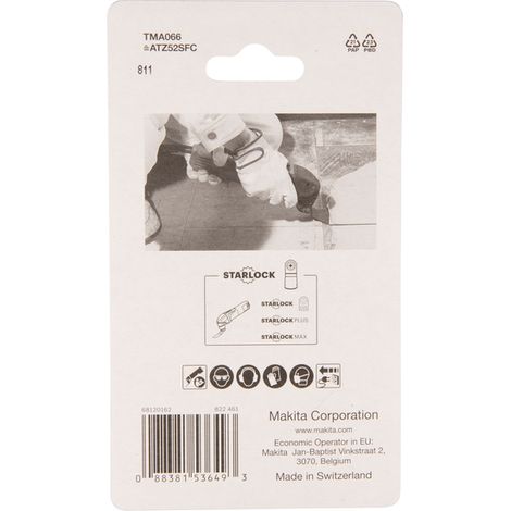Grattoir Makita TMA066 Starlock HCS 52 mm
