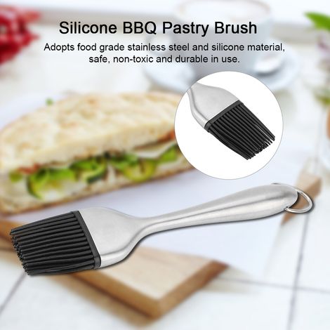 Pinceau à huile en acier inoxydable pour barbecue et pâtisserie (1/5)