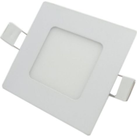 Downlight Dalle LED 3W 120° Extra Plate Carrée BLANC - Blanc Neutre - SILUMEN (1/5)