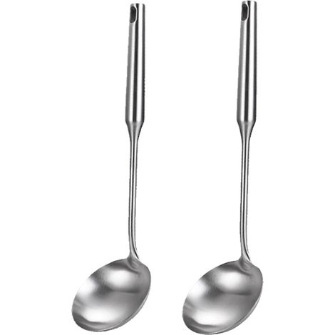Ustensile De Cuisine En Acier Inoxydable - Lot De 2 Pièces Sans Soudure - Pour Cuisinière Professionnelle Et Maison - Compatible Tous Types De Casseroles (1/5)