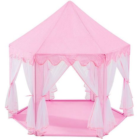 Tente En Tulle Hexagonale Pour Enfant - Maison De Jeu Intérieure - Château De Princesse - 1 Pièce (1/4)