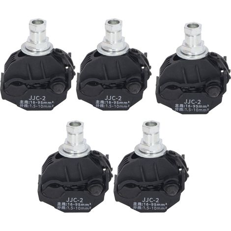 Lot de 5 connecteurs à perforation d'isolant 1 kV, pince de perforation sans décollement, séparateur de câble haute/basse tension JJC 2 (1/5)