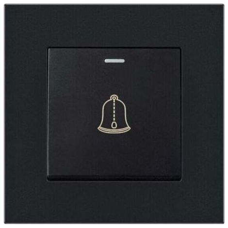 Bouton de sonnette extérieur, interrupteur de sonnette 220-250V avec panneau en verre trempé. Ce bouton poussoir de carillon étanche fonctionne sans fil et mesure 3,38 pouces de diamètre. (1/4)