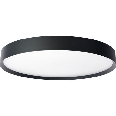 Plafonnier MILA 3 60cm 3000K 45W 4275lm rond noir mat - EUROPOLE - 34810 (1/4)