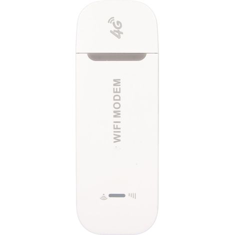 Routeur Wi-Fi 4G 150 Mbps, emplacement pour carte SIM, modem Wi-Fi 4G, pour le bureau, les voyages et la maison, blanc (1/4)