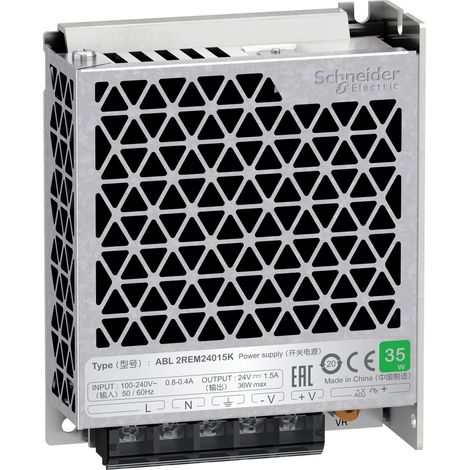 Schneider Electric ABL2REM24015K Alimentation électrique, Easy Modicon ABL2, cadencé, monophasé, 100