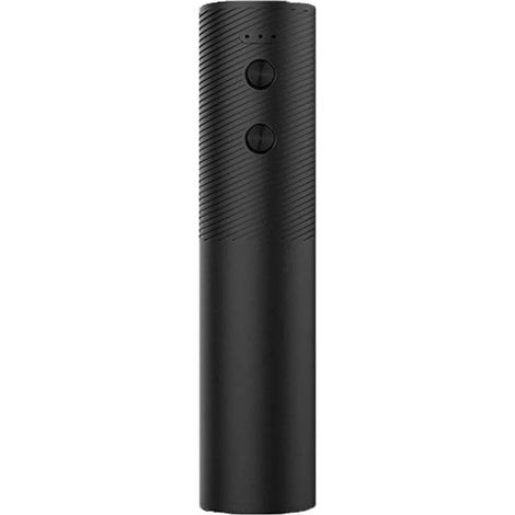 Tire-bouchon électrique en acier inoxydable 20 x 4,5 cm avec pompe à vide, ouvre-bouteille rechargeable USB, accessoire pour vin, noir (1/5)