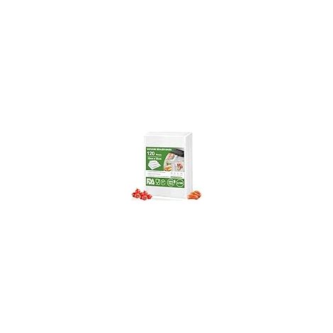 120 Sachets Sac Sous Vide Alimentaire 15x25 cm, Sac Sous Vide Gaufré, sans BPA, Approuvé LFGB, Sachet Sous Vide Alimentaire pour Conservation des Aliments, la Cuisson et Cuiseur Sous Vide