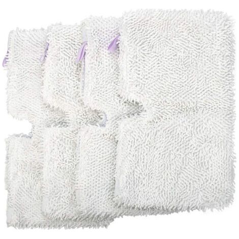 Lot de 4 housse de nettoyage à vapeur en microfibres pour Shark S2901 S3455 S3501 S3502 S3601 S3701 S3901 violet (1/4)