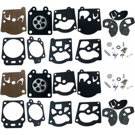 2 Packs Carbu Kit de Réparation, Membrane et Joints Pour Carburateur Walbro K10-WAT WA & WT Séries Stihl 028 FS40 FS44 FS85 Dolmar 103 105 108 111 Husqvarna Poulan McCulloch Partner Echo etc. (1/4)