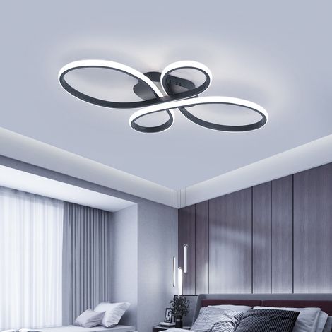 Plafonnier LED 36 W 60 cm, lustre LED créatif en forme d'anneau floral, plafonnier moderne, lumière blanche 6 000 K (1/5)
