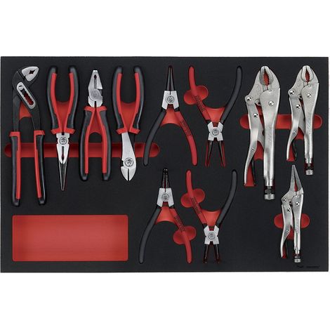 Jeu de pinces Foam4x4 tray 11 pièces Teng Tools TTEMB11