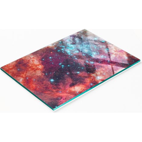 Tabla de cortar decorativa para cocina, de vidrio templado, 80x52 cm (1/5)