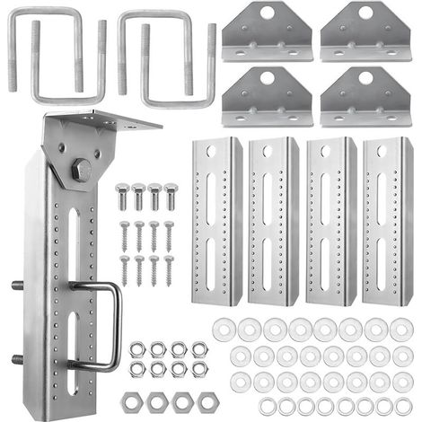 Support de couchette supérieure rotatif - lot de 4 - pour remorque à bateau - 8" galvanisé (1/5)