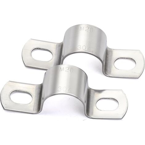 U-Hose Clamp Heavy Duty Diameter 20 mm, Stainless Steel Clamp – Hose for Fixing/Tube Attachment (1/5)