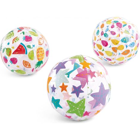 3 x Inflatable Beach Ball, 35 cm, Watermelon Inflatable Bubble Ball, Inflatable Pool Ball, Kids Balls, Toys for Beach, Party, Garden, Adults (1/5)