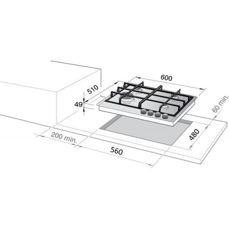De’Longhi FFI 46 ER plaque Acier inoxydable Intégré 60 cm Plaque scellée 4 zone(s)