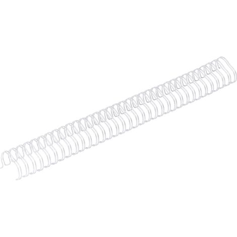 50 spirales double boucle pour reliure A4, capacité 180 feuilles, diamètre 3/4 pouce, anneaux métalliques argentés pour bricolage, lot de 50 (1/5)