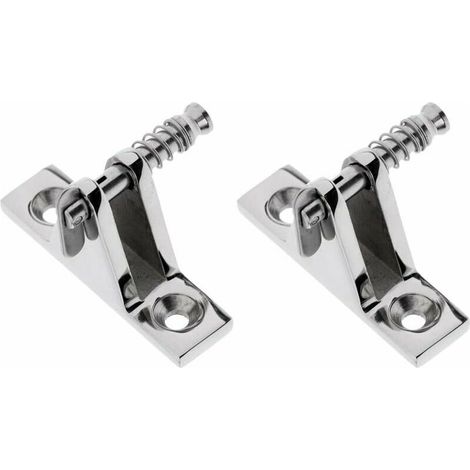 2pcs Charnière Pont De Bateau Support Installation Auvent Bimini Top Bateau (1/4)
